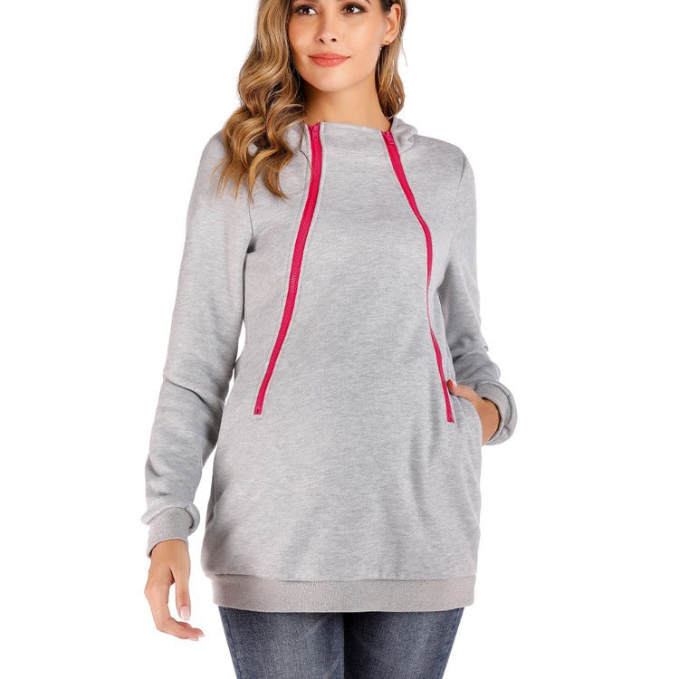 Damen Umstandsjacke mit praktischem Reißverschluss und modernem Design Nord Taschen
