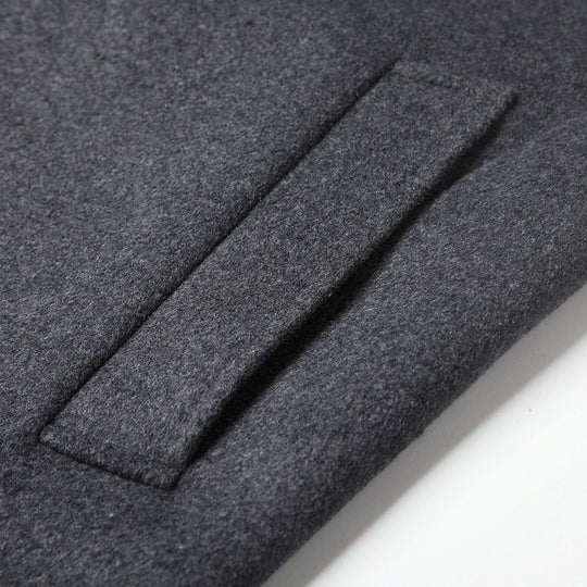 Herren Klassischer Wollmix-Mantel mit gesteppter Thermofütterung und schlanker Silhouette Nord Taschen
