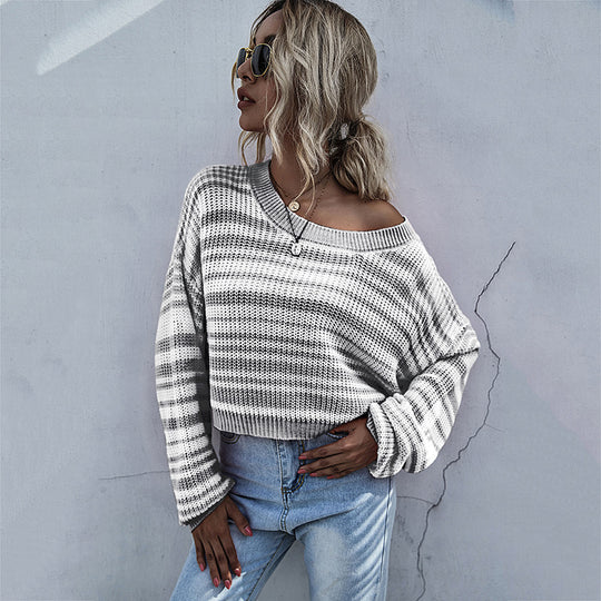 Damen Lässiger Strickpullover mit Oversized-Schnitt Nord Taschen