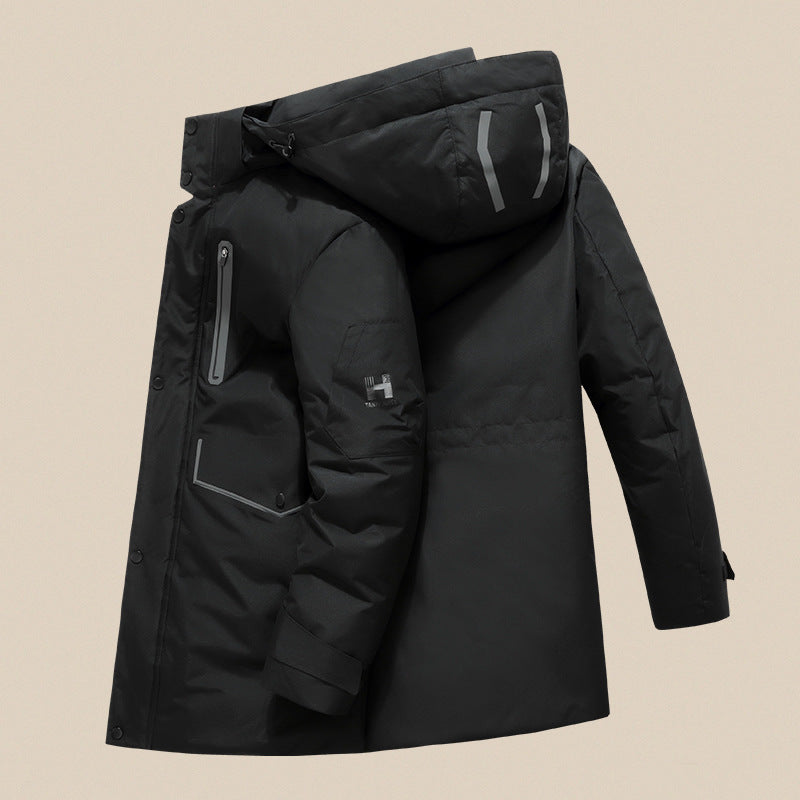Herren Wasserdichter Thermo-Parka mit Kapuze und winddichter Membran Nord Taschen