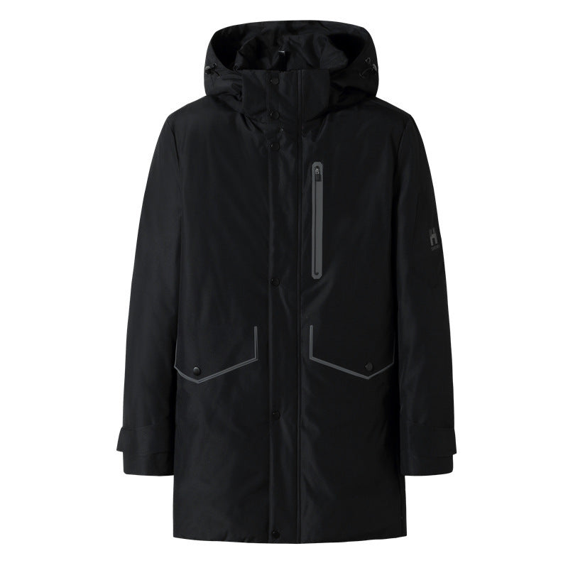 Herren Wasserdichter Thermo-Parka mit Kapuze und winddichter Membran Nord Taschen