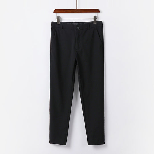 Herren Schmale Chino-Hose aus Stretch-Baumwollmix mit schmalem Bein und Bundfalten Nord Taschen