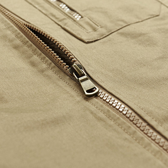 Herren Ärmellose leichte Canvas-Utility-Weste mit atmungsaktivem Mesh-Futter, windabweisender Front und mehreren Reißverschlusstaschen Nord Taschen