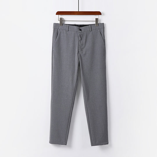 Herren Schmale Chino-Hose aus Stretch-Baumwollmix mit schmalem Bein und Bundfalten Nord Taschen
