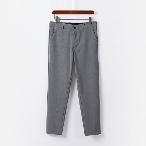 Herren Schmale Chino-Hose aus Stretch-Baumwollmix mit schmalem Bein und Bundfalten Nord Taschen