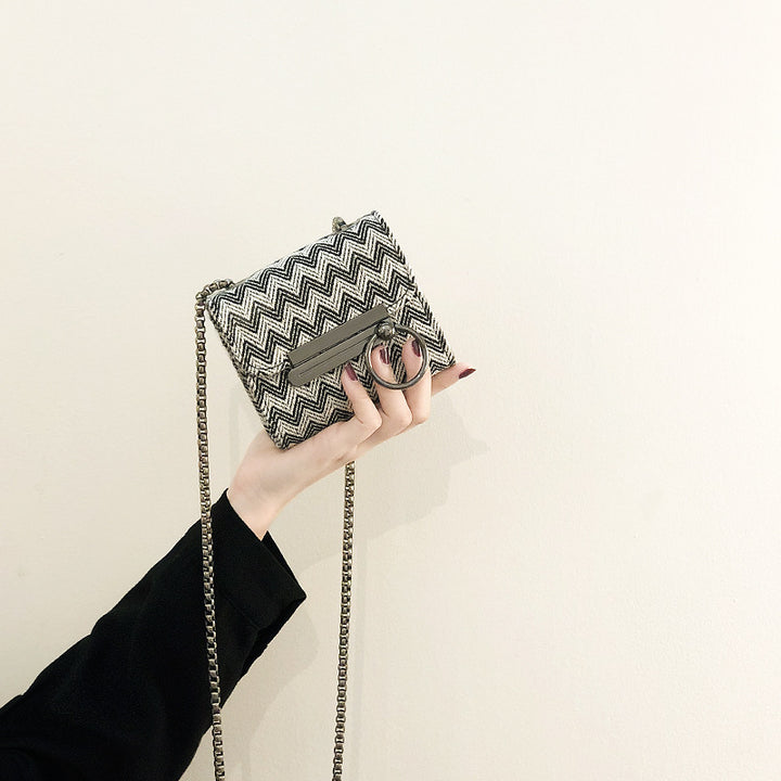 Damen Croco-Optik Clutch-Tasche mit elegantem Kettenriemen Nord Taschen