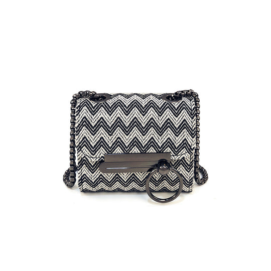 Damen Croco-Optik Clutch-Tasche mit elegantem Kettenriemen Nord Taschen