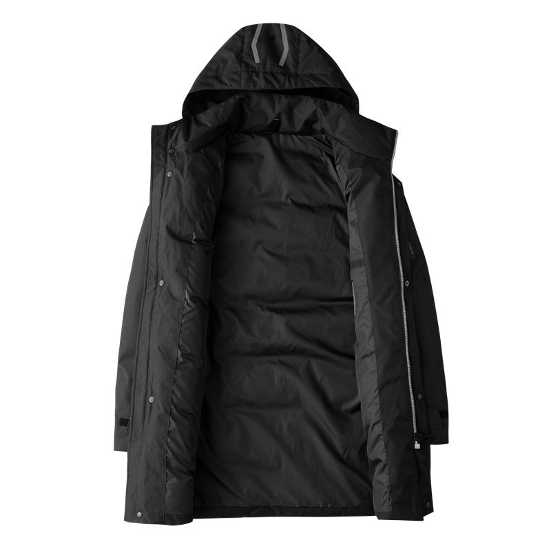 Herren Wasserdichter Thermo-Parka mit Kapuze und winddichter Membran Nord Taschen