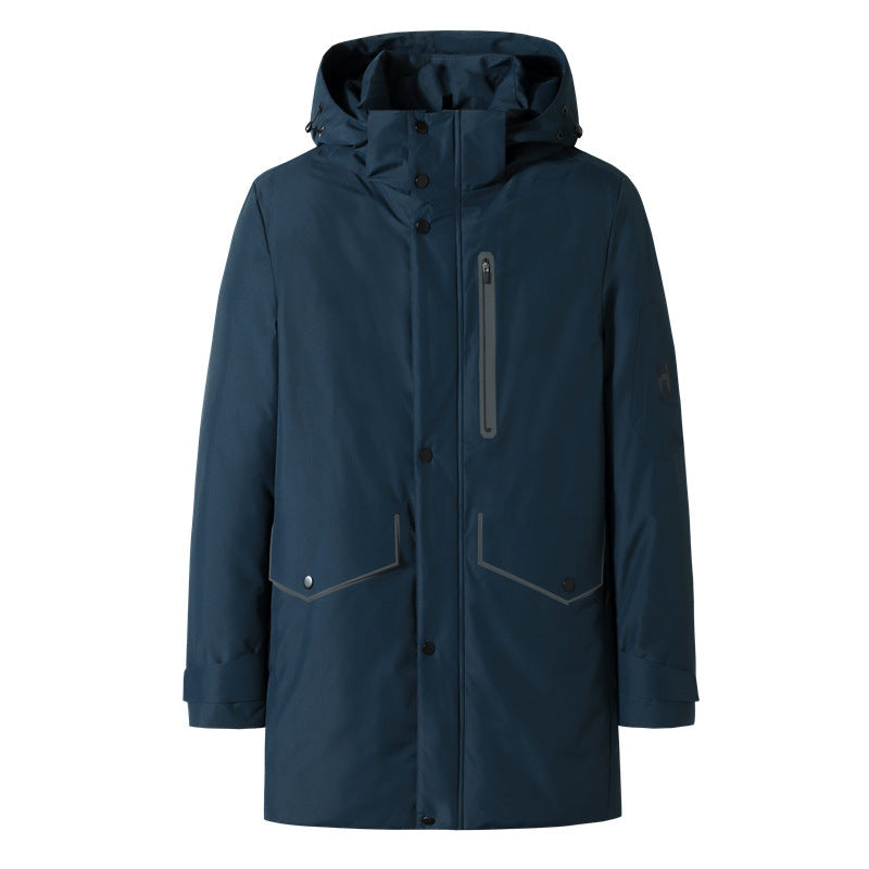 Herren Wasserdichter Thermo-Parka mit Kapuze und winddichter Membran Nord Taschen