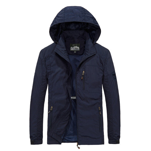 Herren Atmungsaktive Softshell-Hybridjacke mit Kapuze, Mikro-Fleecefutter und Reißverschluss-Brusttasche Nord Taschen