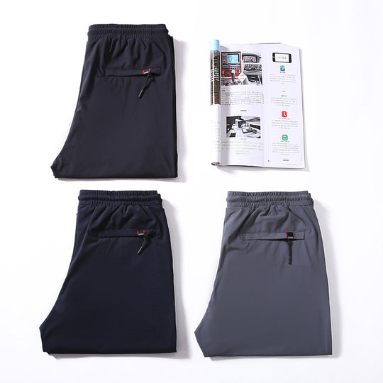 Herren Leichte Freizeit-Jogginghose mit elastischem Bund, Kordelzug und schmaler Beinlinie Nord Taschen