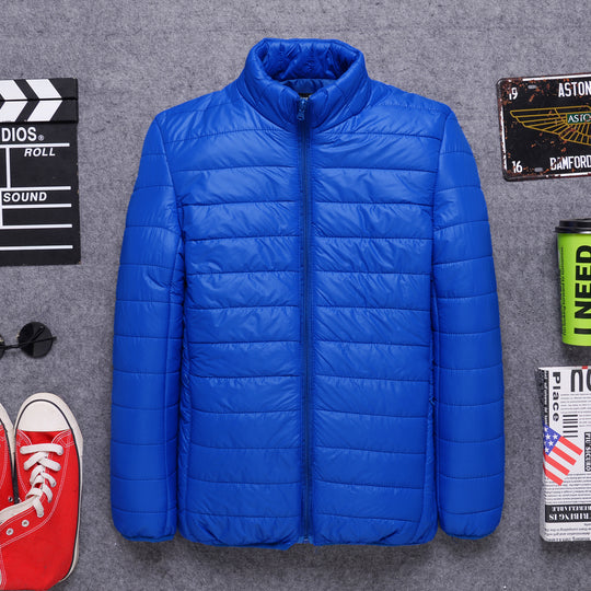 Herren Leichte gesteppte Thermojacke mit Stehkragen und durchgehendem Reißverschluss Nord Taschen
