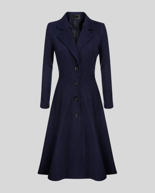 Eleganter Damen Wollmantel Winter Avellé
