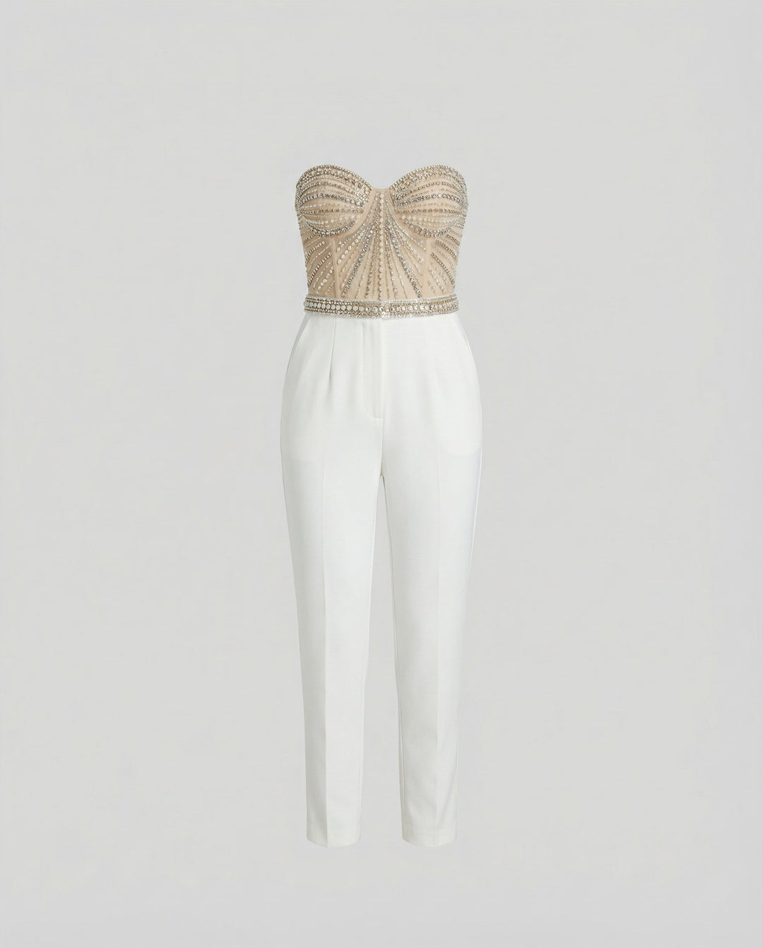 Eleganter Damen Jumpsuit Trägerlos
