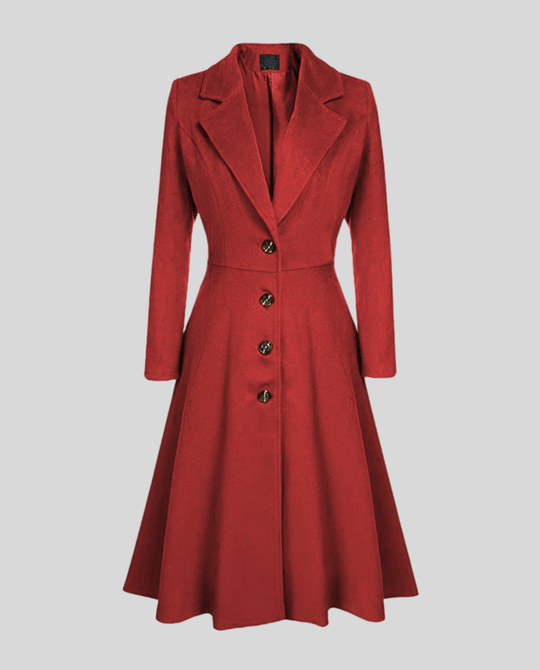 Eleganter Damen Wollmantel Winter Avellé