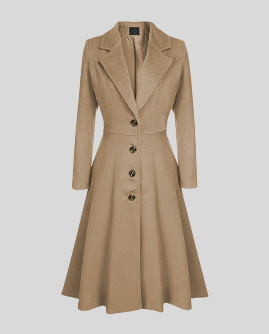Eleganter Damen Wollmantel Winter Avellé