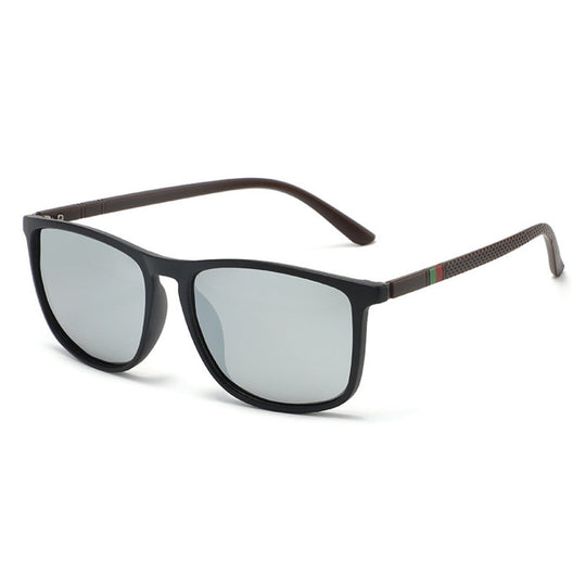 Nord Taschen | UV-Schutz quadratische polarisierte Sonnenbrille mit großem Rahmen