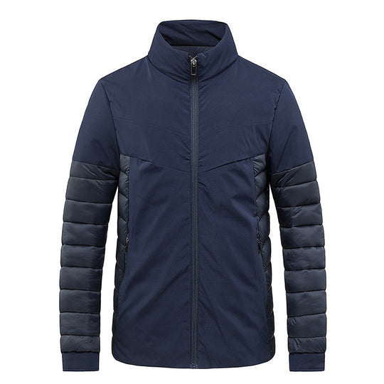 Herren Leichte Thermo-Steppjacke mit Softshell-Außenmaterial Nord Taschen