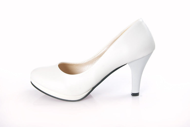 Damen nan elegante Brautpumps mit abgerundeter Vorderkappe, gepolstertem Komfortfußbett und schlankem Kegelabsatz