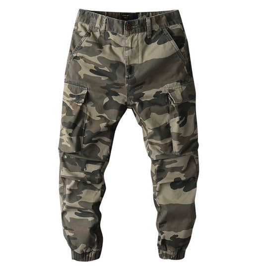 Herren Cargohose im Military-Stil mit elastischen Bündchen und Mehrfachtaschen Nord Taschen