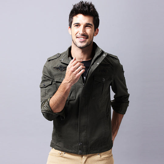 Herren Casual Utility-Jacke Nord Taschen