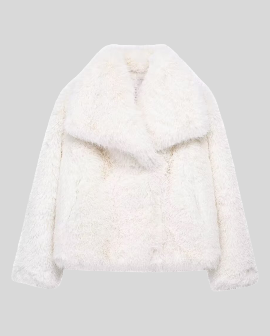 Faux-Fur Schalkragen Jacke