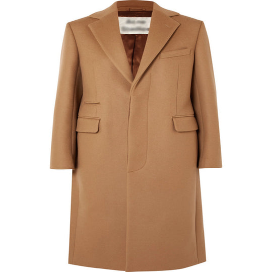Damen Einreihiger Wollmix-Longcoat mit klarem Tailoring und Pattentaschen Nord Taschen