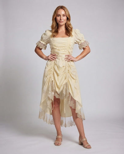 Damenkleid mit Rüschen und Spitzenbesatz Nord Taschen