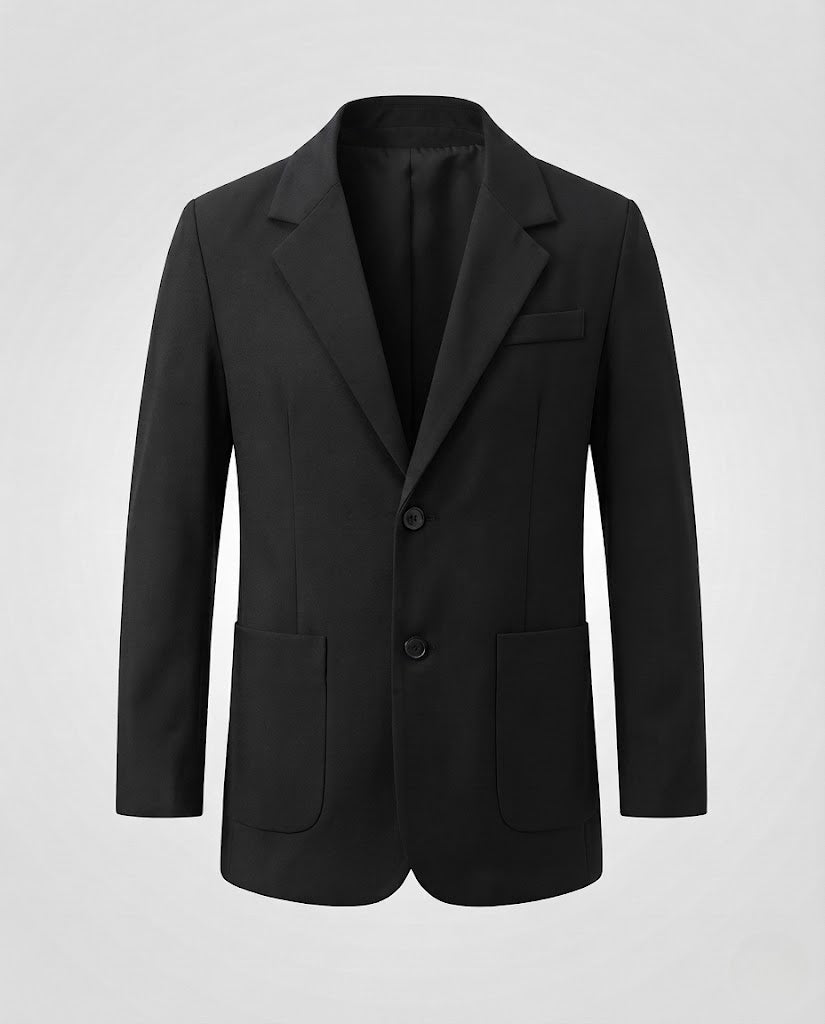Herren Oversize‑Sakko mit aufgesetzten Taschen und Zweiknopf‑Front Nord Taschen