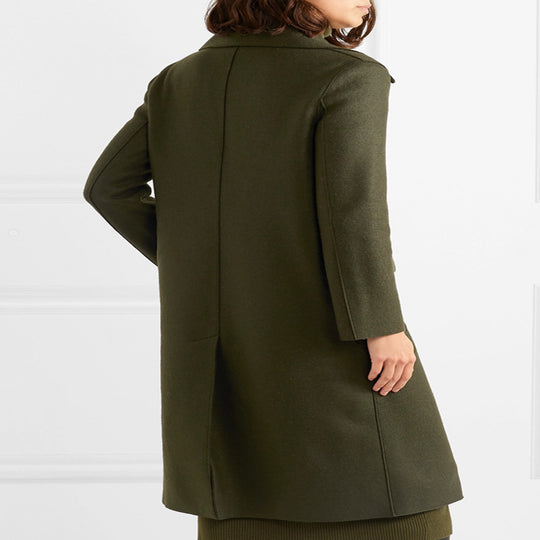 Damen Midilanges Rollkragen‑Strickkleid mit Seitenschlitz und relaxed Fit Nord Taschen