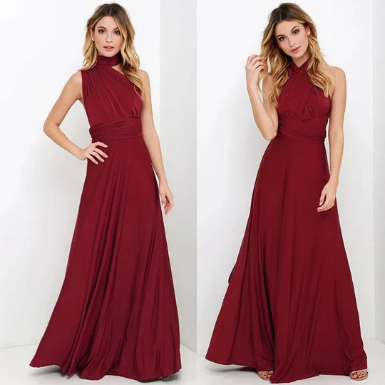 elastisches Wickelkleid mit Trägern