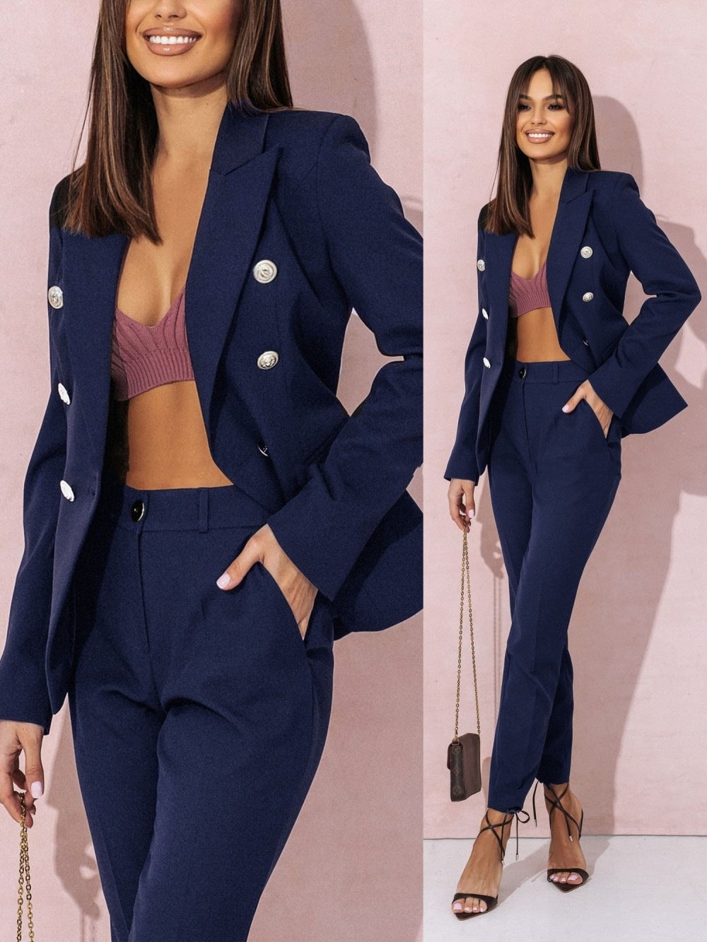 Elegante Blazer und Hosen Set