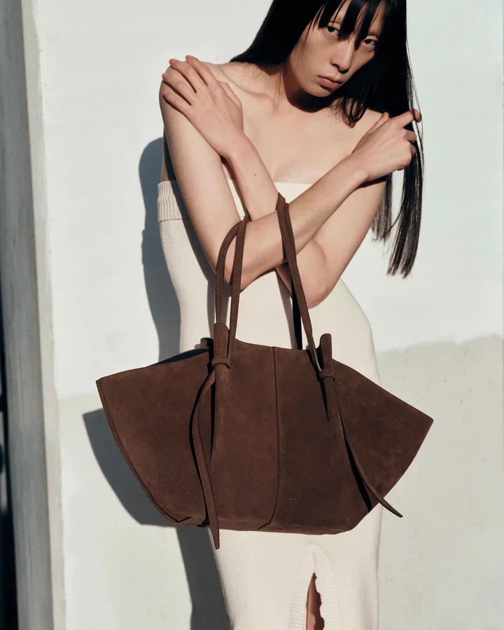 Nord Taschen | Große Wildleder Tragetasche, Übergroße Schultertasche für Frauen