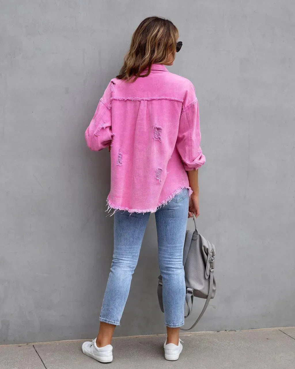 Damenbluse aus Denim