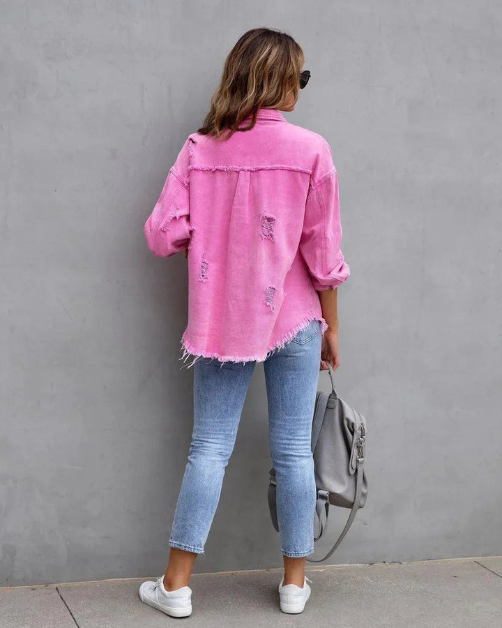 Damenbluse aus Denim