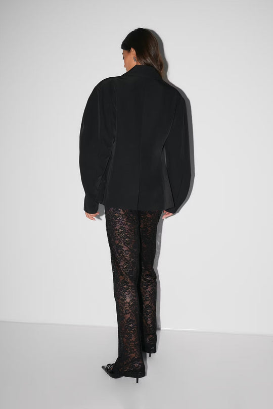 Elegante Damenhose mit Spitze und Weitem Bein