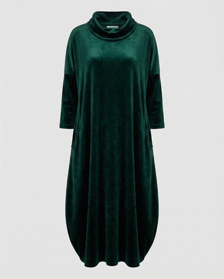 Elegantes Samt Kleid Damen