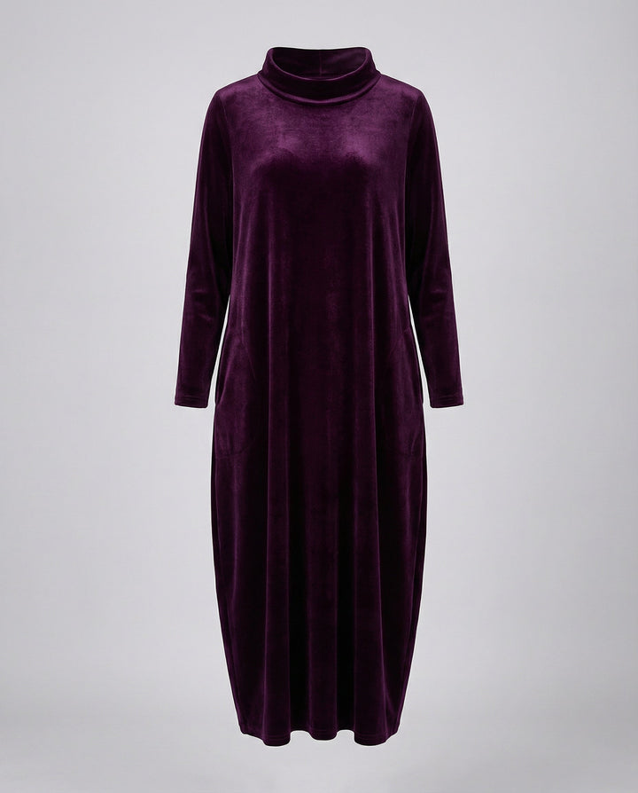 Elegantes Samt Kleid Damen