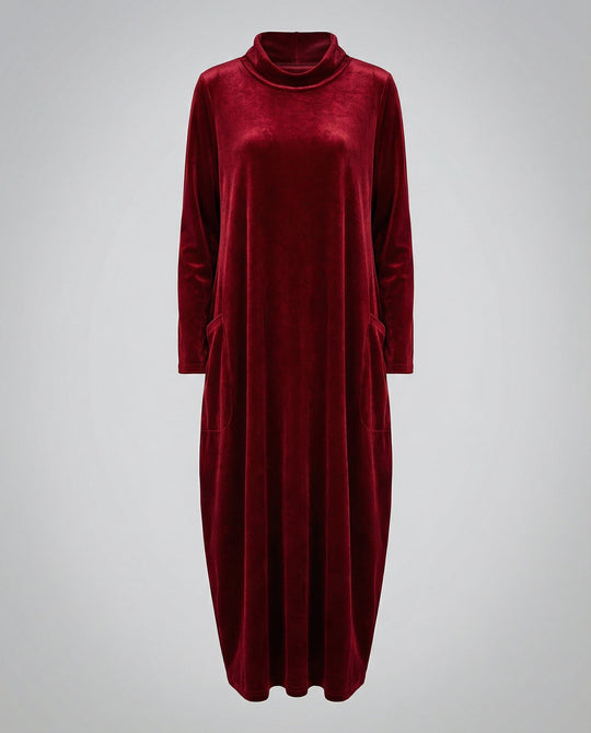 Elegantes Samt Kleid Damen
