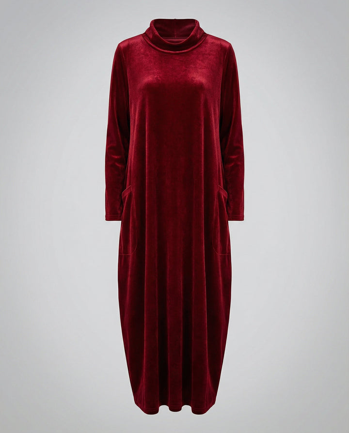 Elegantes Samt Kleid Damen