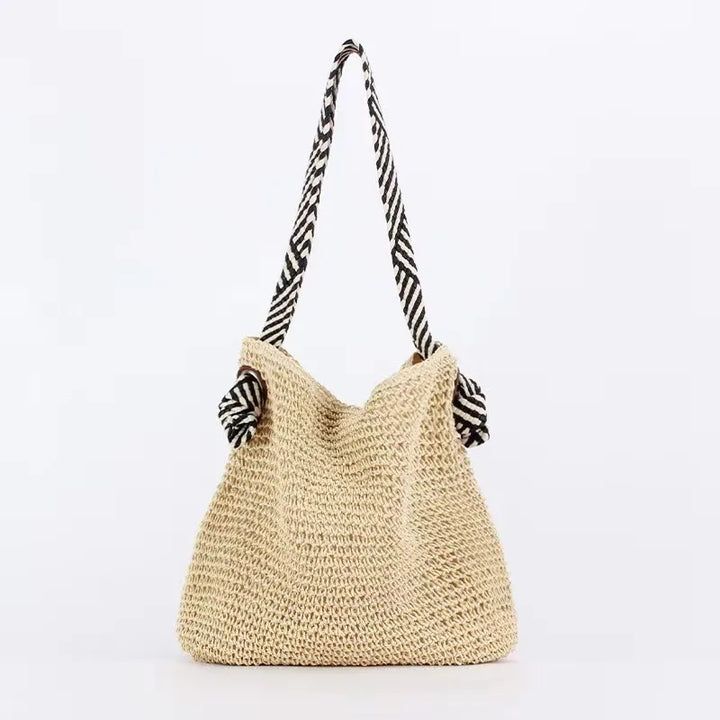 Nord Taschen | Große geflochtene Strohtasche für Strand & Reisen