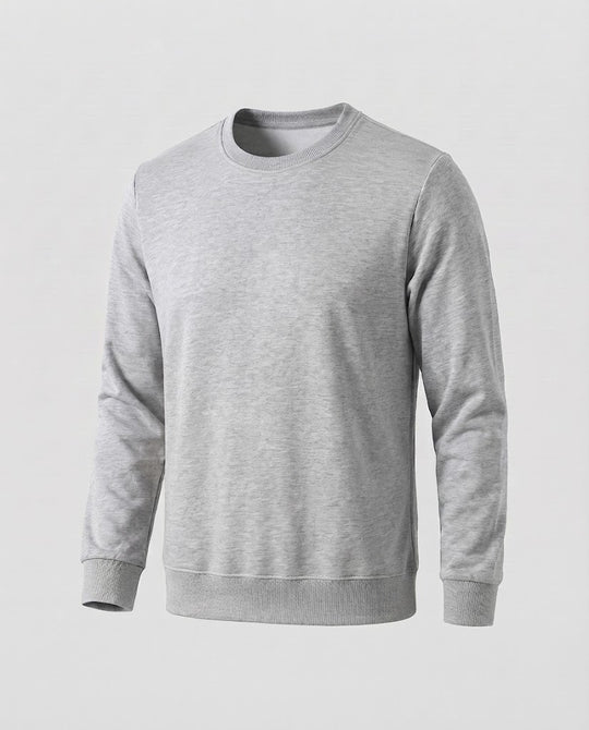 Herren Rundhals‑Sweatshirt aus Baumwollmix in Oversize‑Passform mit gerippten Bündchen Nord Taschen