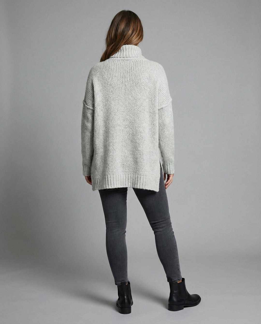 Langer Kuscheliger Strickpullover