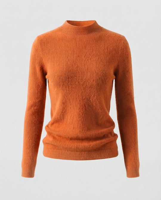 Damen Feiner Kurzrollkragenpullover in Angora‑Optik mit extrafeinem Flauschfinish Nord Taschen