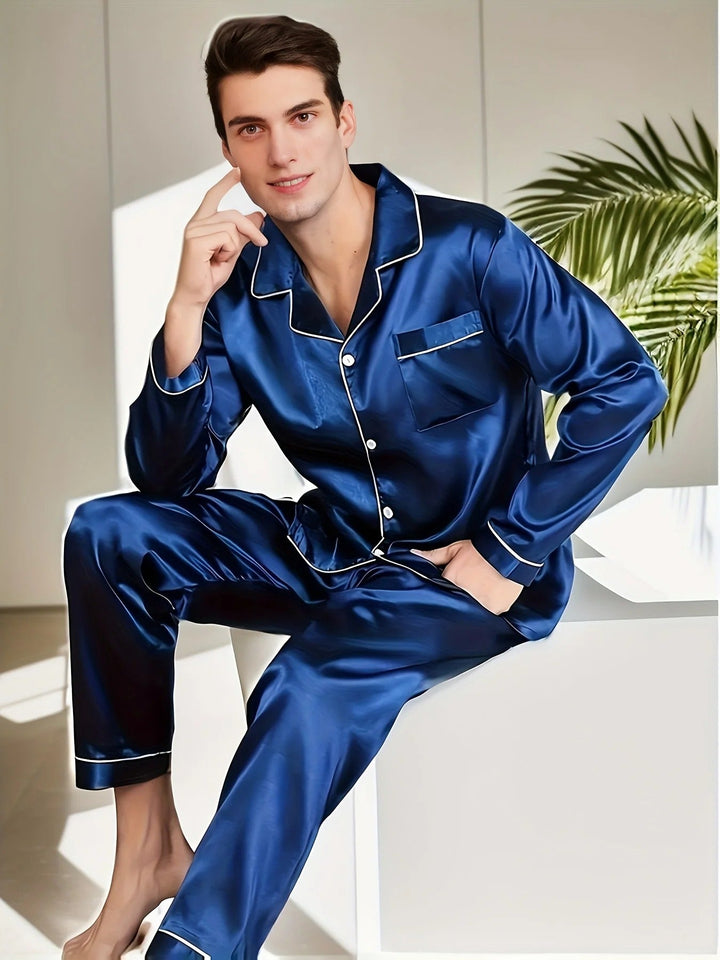 Nord Taschen - Herren-Pyjama-Set aus Satin