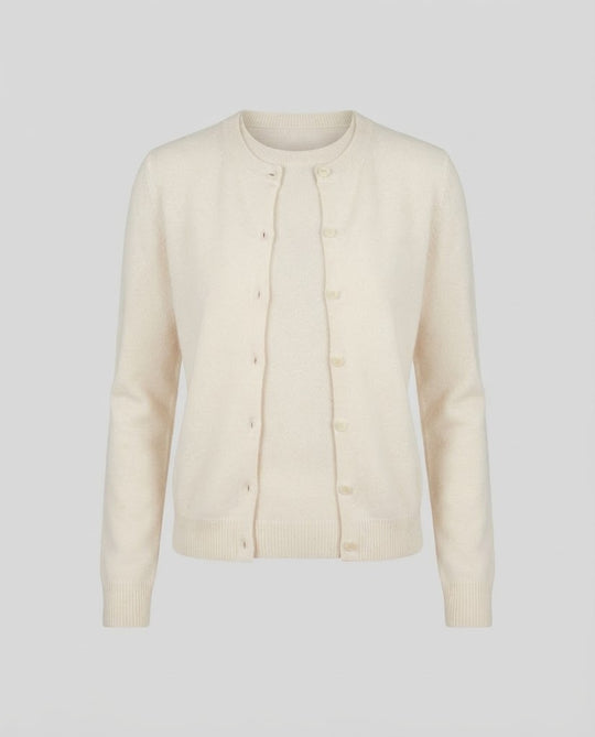 Damen Zartes Layering-Set: Knopfcardigan & Feinstrick-Langarmshirt Nord Taschen