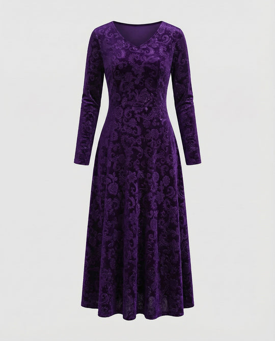 Figurschmeichelndes Ausgestelltes Kleid