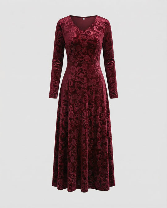 Figurschmeichelndes Ausgestelltes Kleid