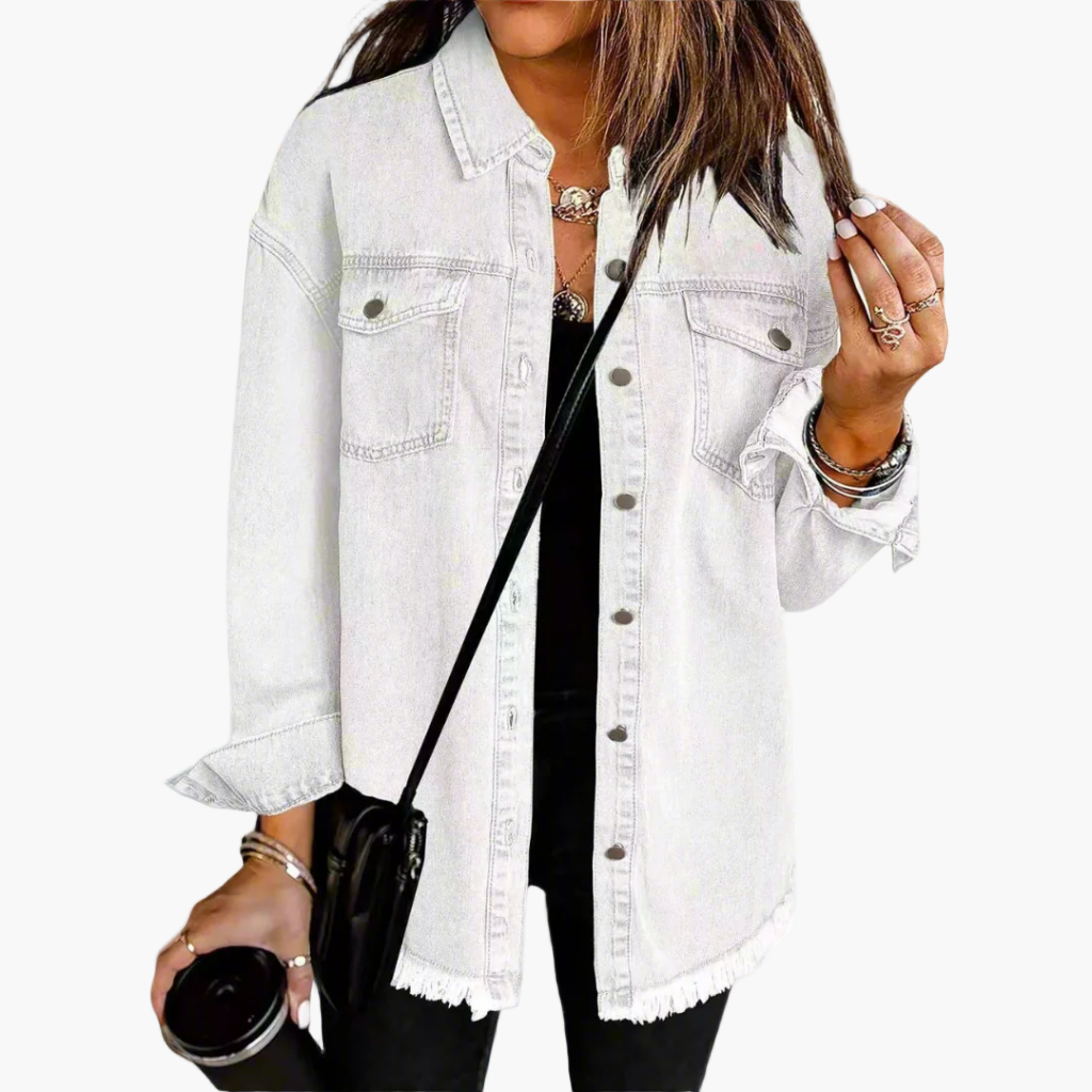 Jeansjacke Im Lässigen Vintage-Stil - Perfekt für Freizeit und Alltag