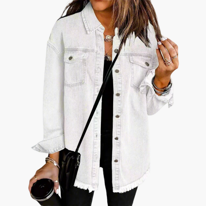 Jeansjacke Im Lässigen Vintage-Stil - Perfekt für Freizeit und Alltag